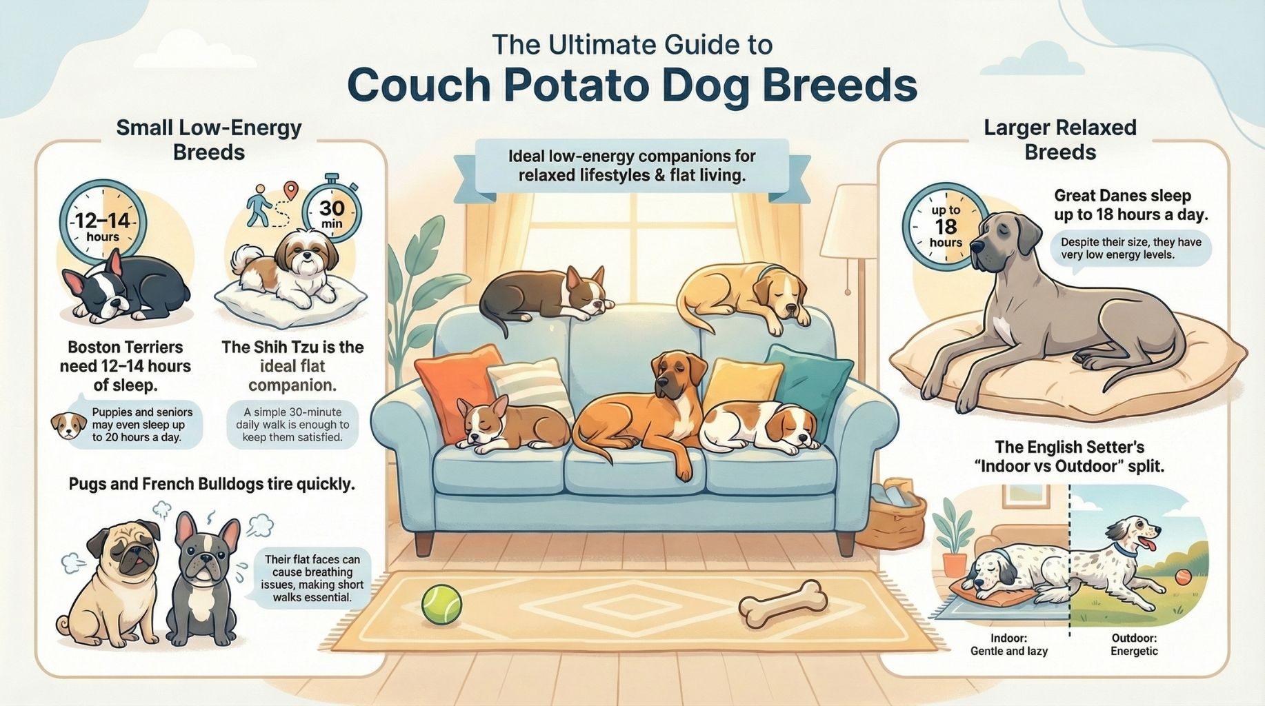 Guide to Couch Potato Dog Breeds