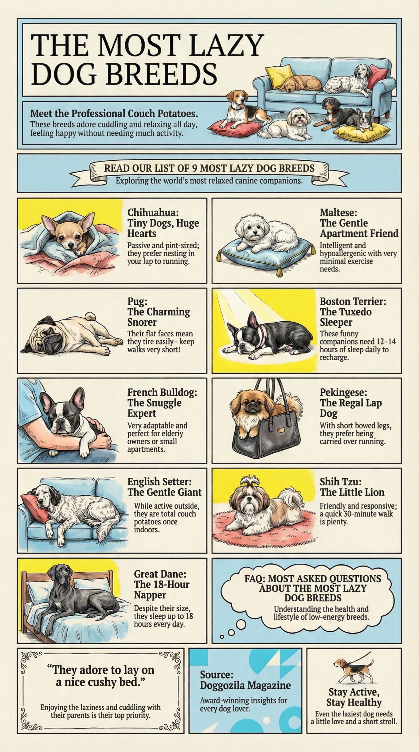 The most lazy dogs in the world