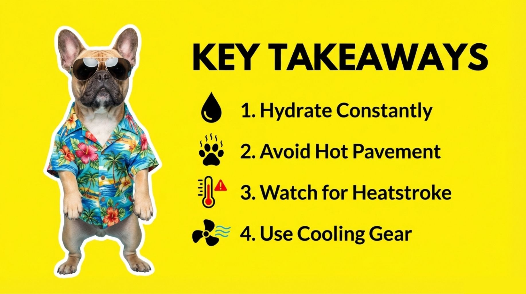 key takeaways about dogs in summer