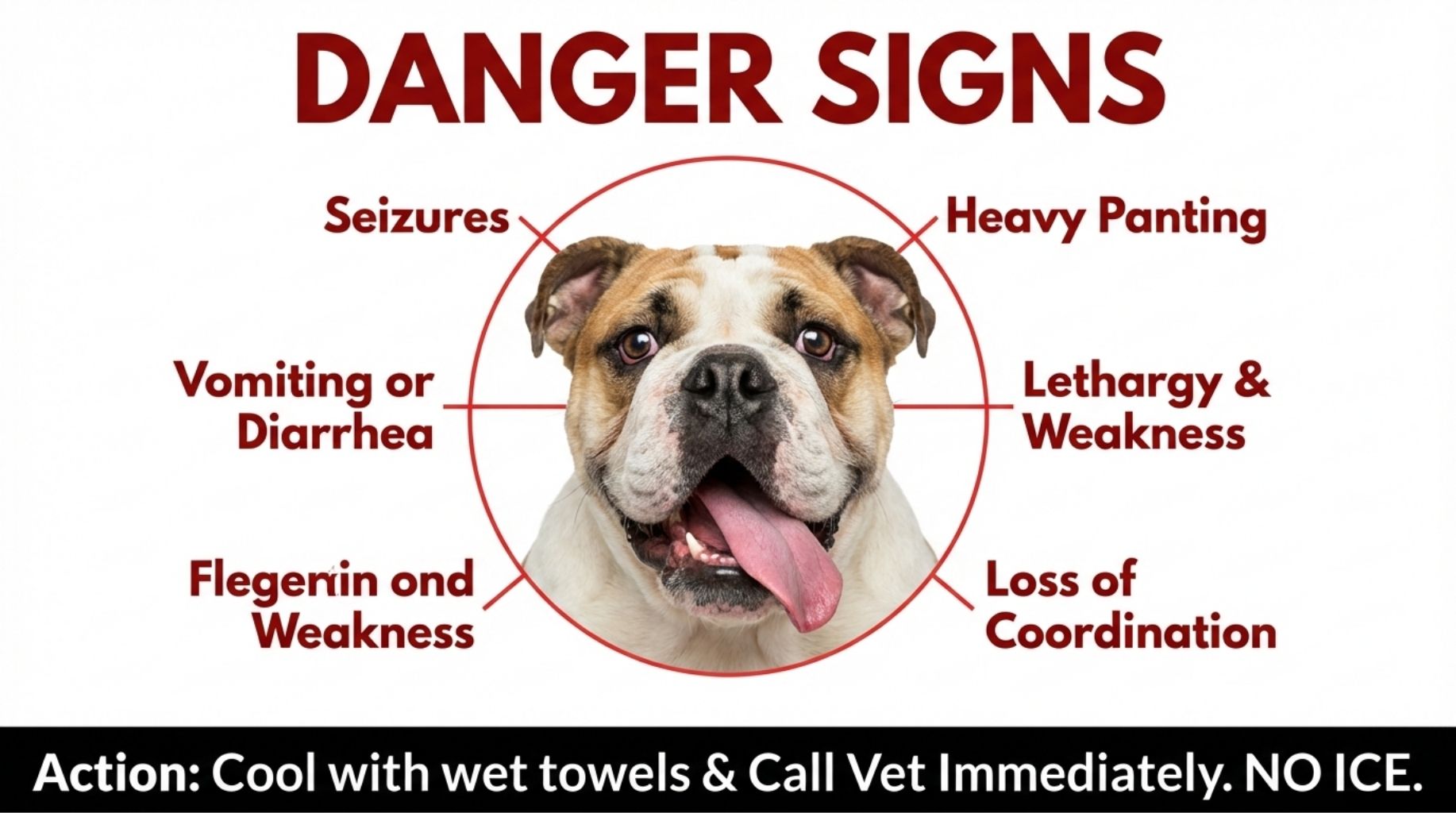 signs of heatstroke to your dog in the summer days, keep your dog cool