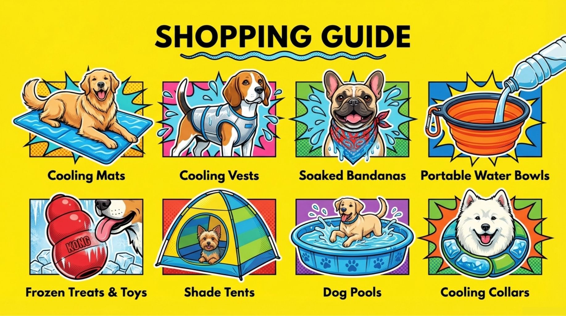 shopping guide to keep your dog cool in the summer days