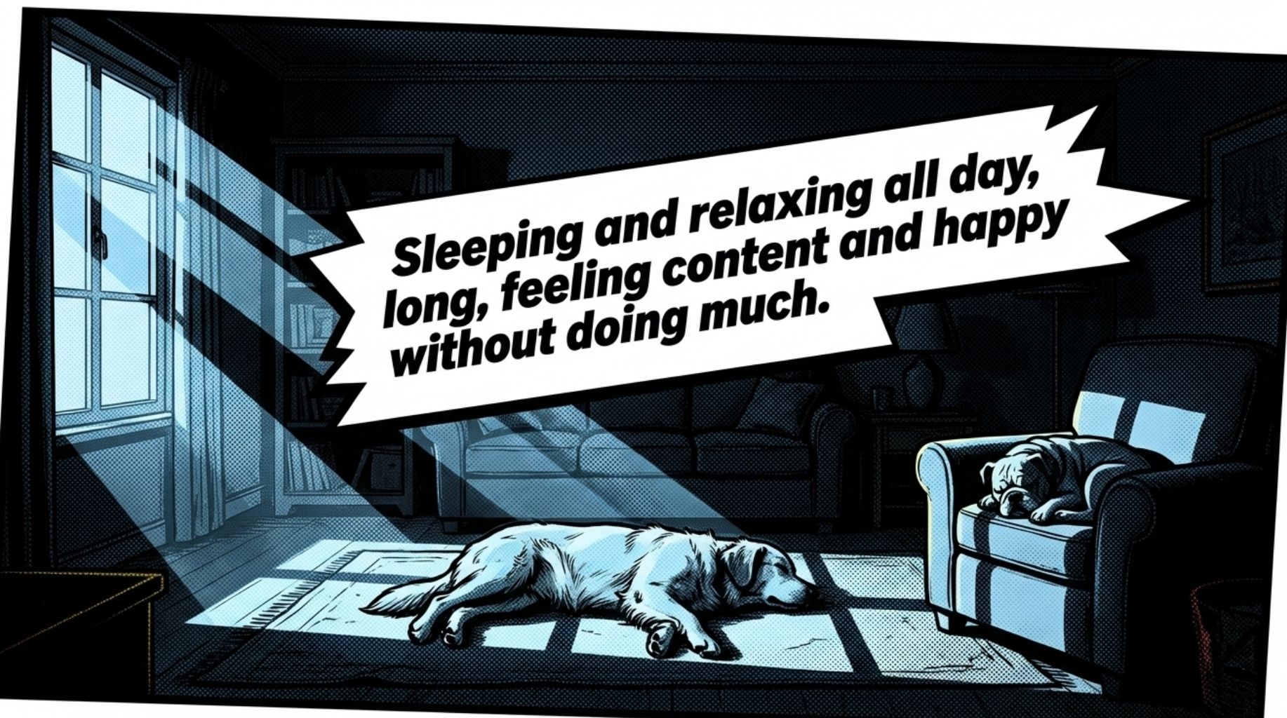 cool dog quote about lazy dogs