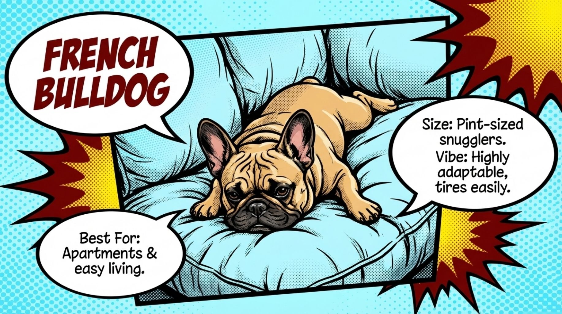 French Bulldog is one of the most lazy dog breeds