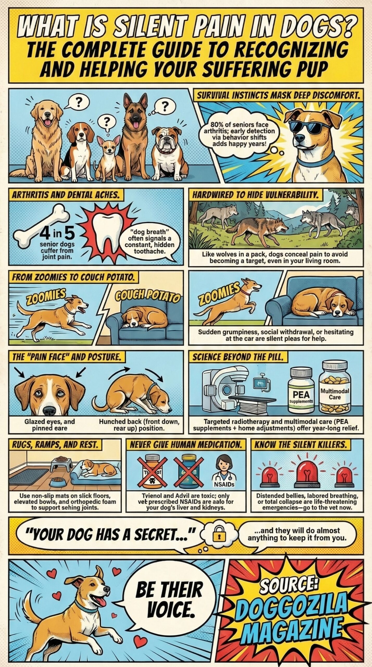 guide to what is a silent pain in dogs
