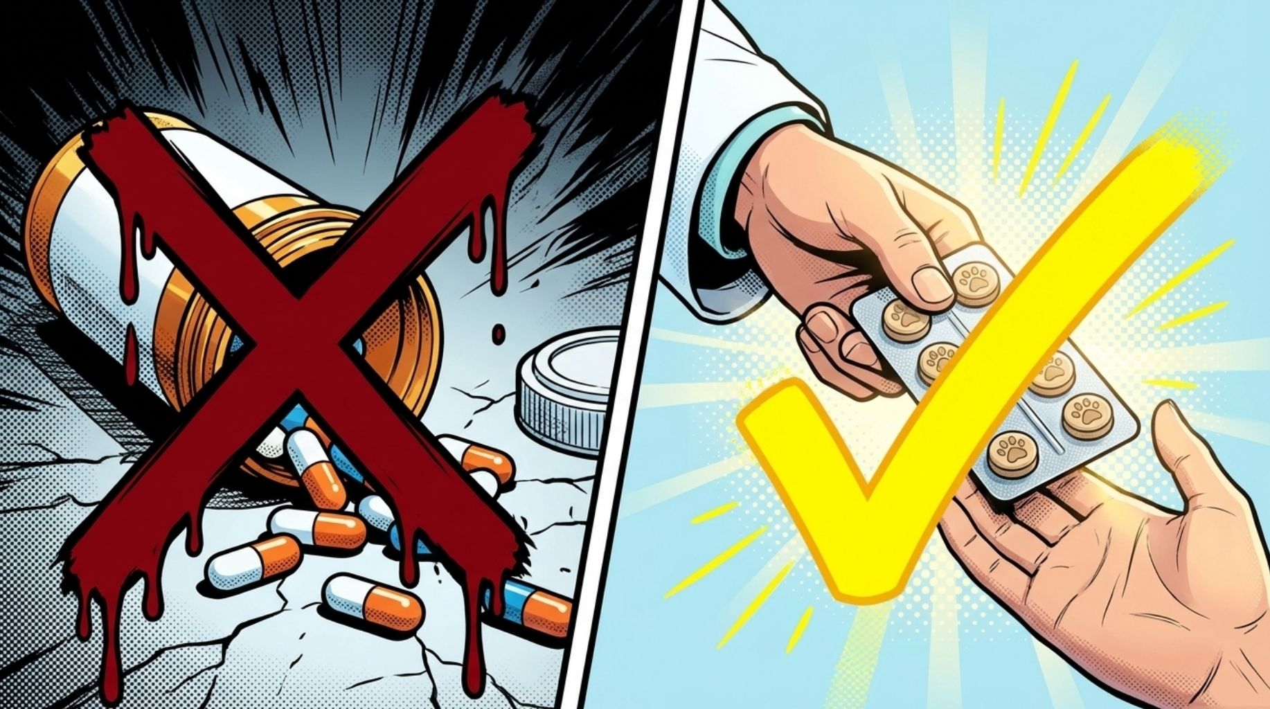 never give human medications to your dog