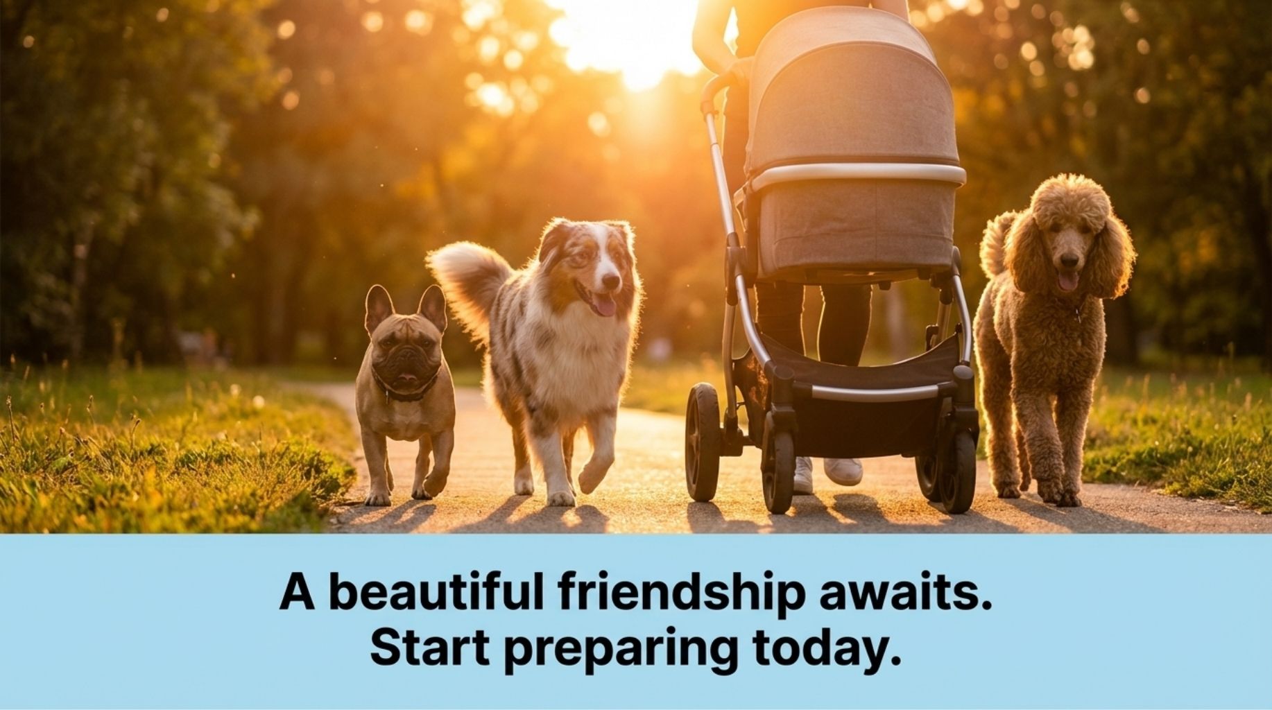 start preparing early for your dog to meet the new baby at your home