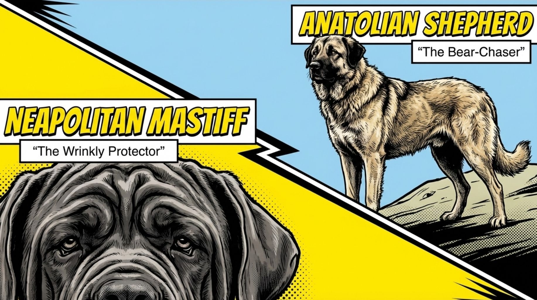 Anatolian Shepard and Neapolitan Mastiff