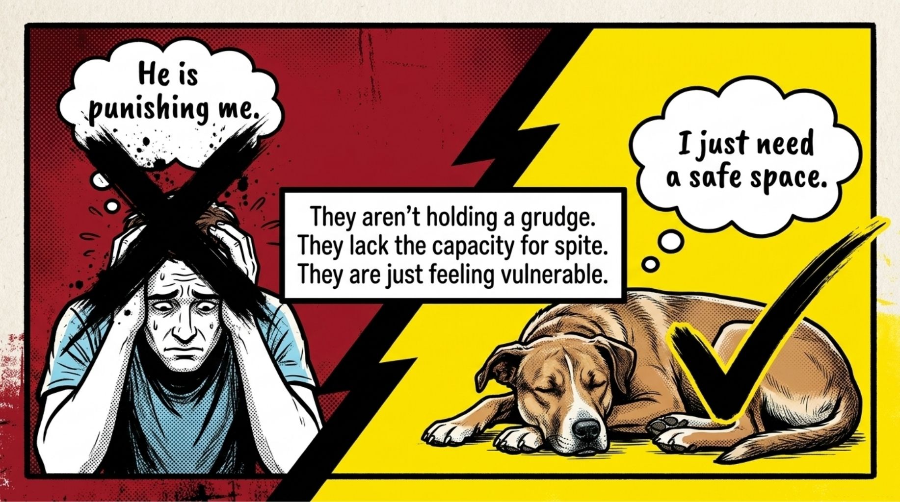 dogs don't hold grudge against their owners