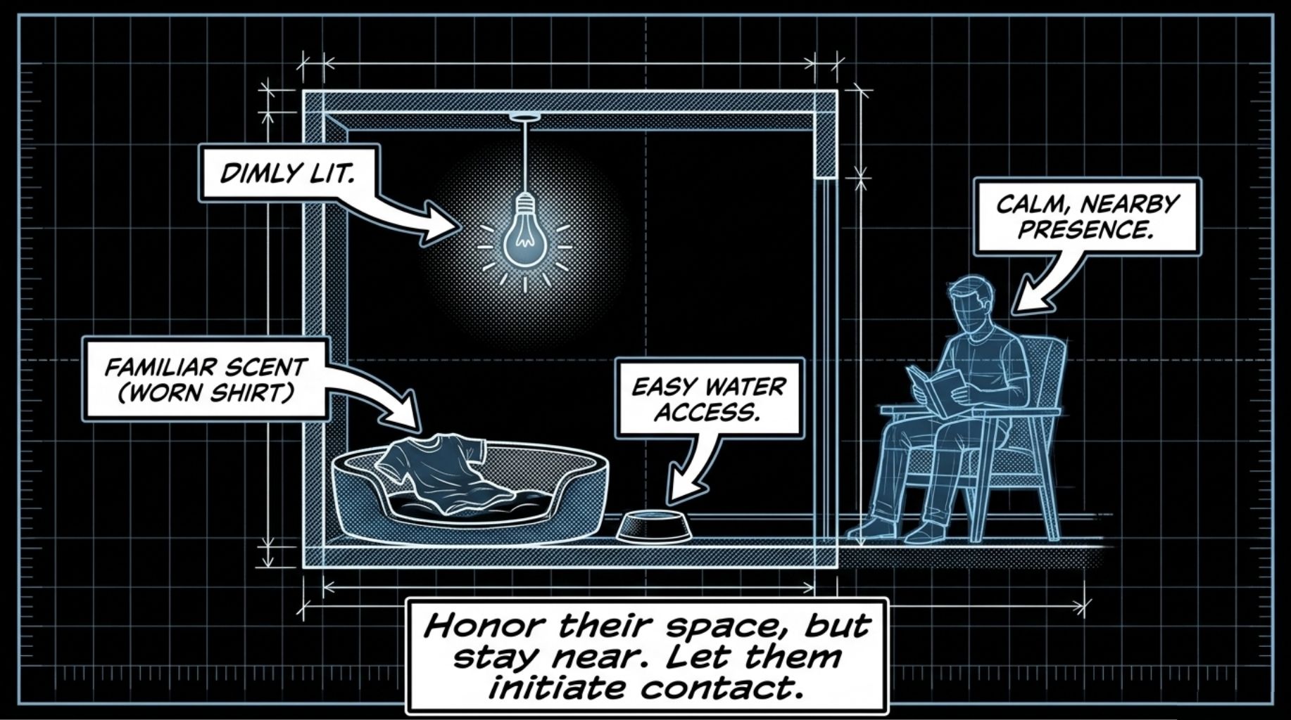 what dogs need if they do Hide When They Are Dying