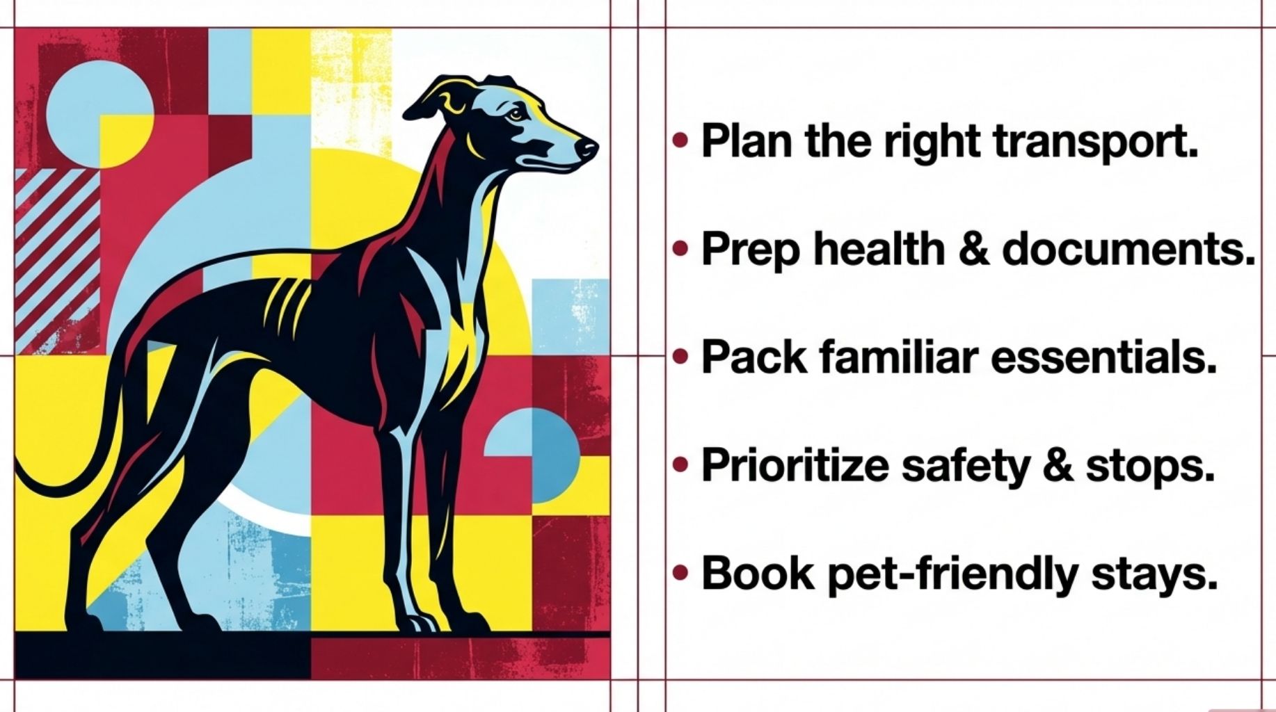 key takeaways about the dog travel checklist