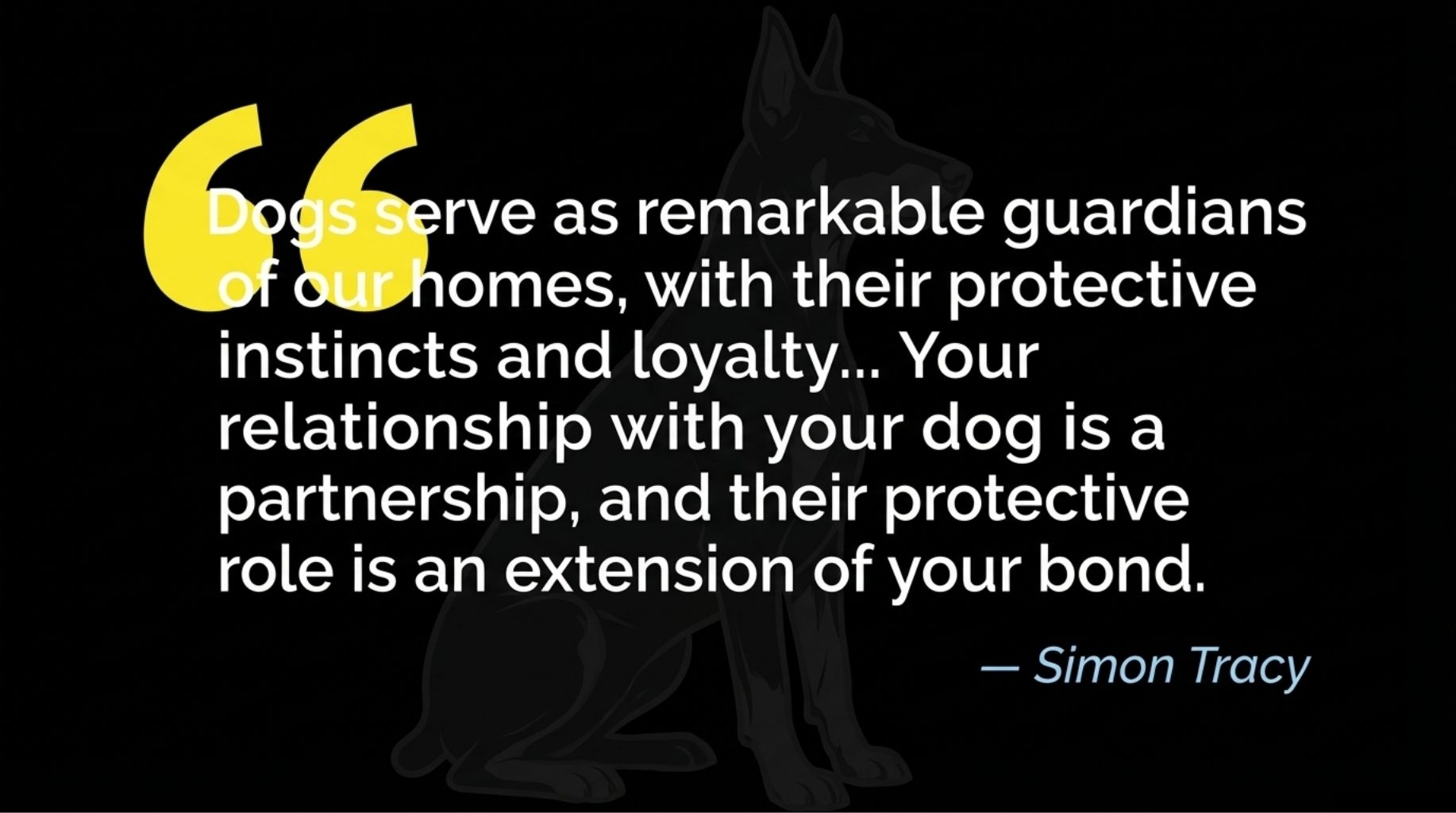 Dog quote about How Dogs React To Thieves