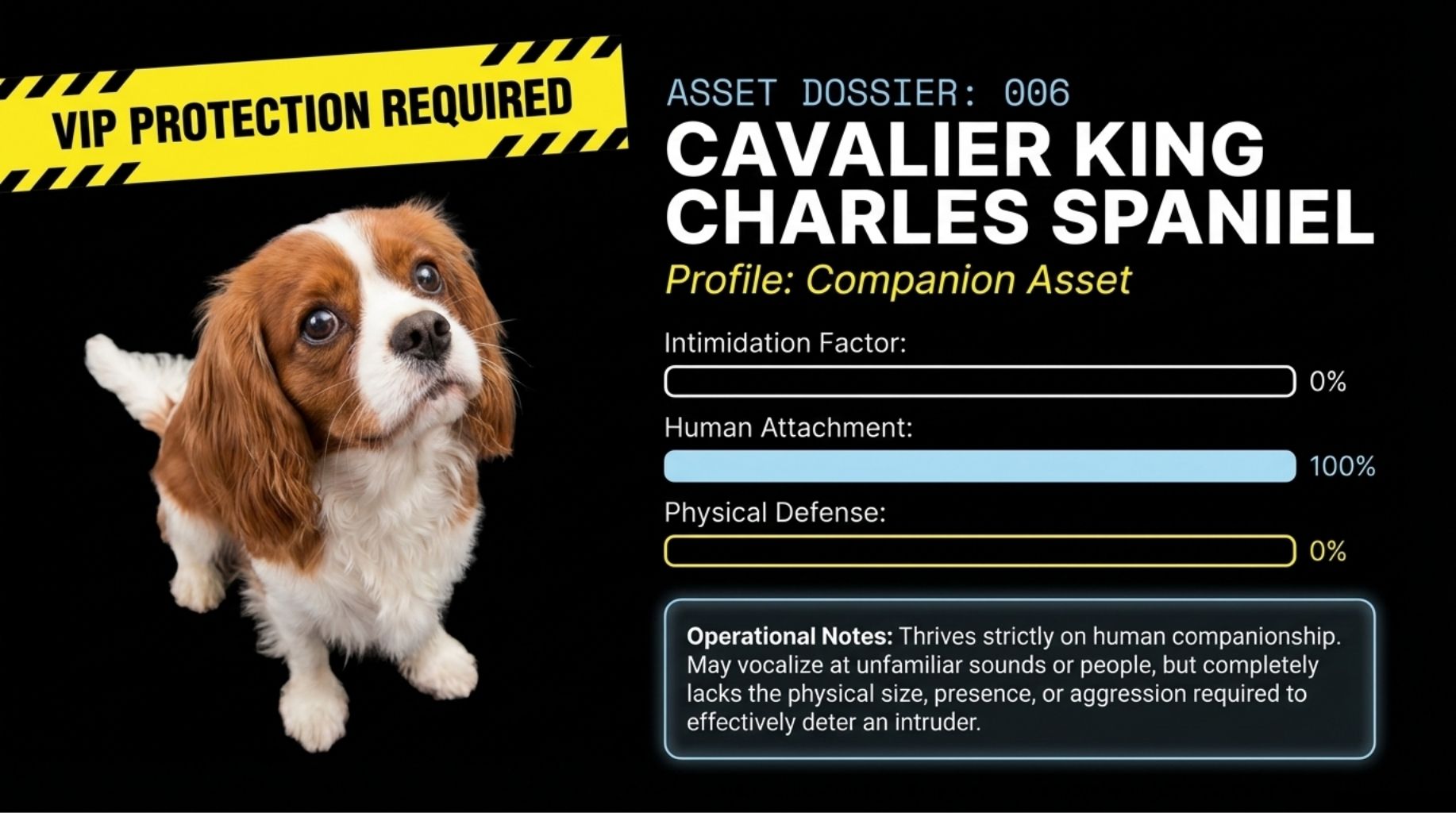 Cavalier King Charles Spaniel as Guard dog