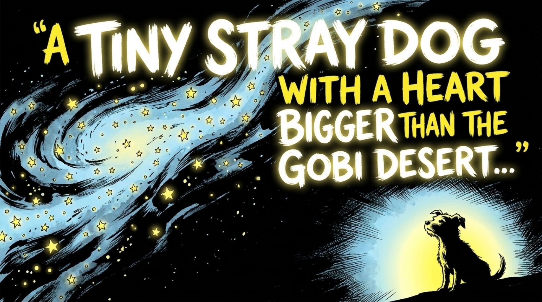 tine stray dog with a huge heart