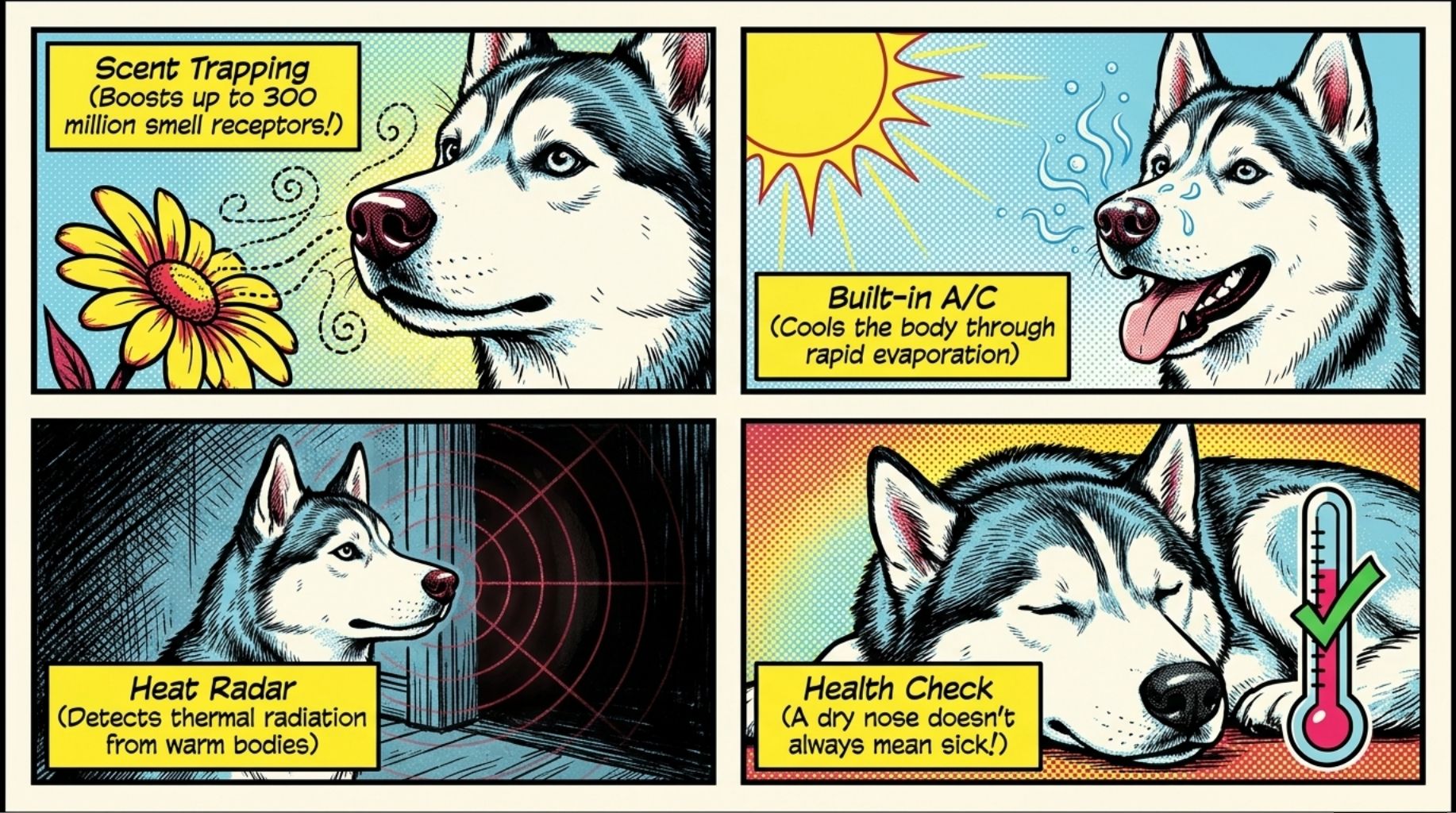 scent trapping, built A/C, heat radar and health check