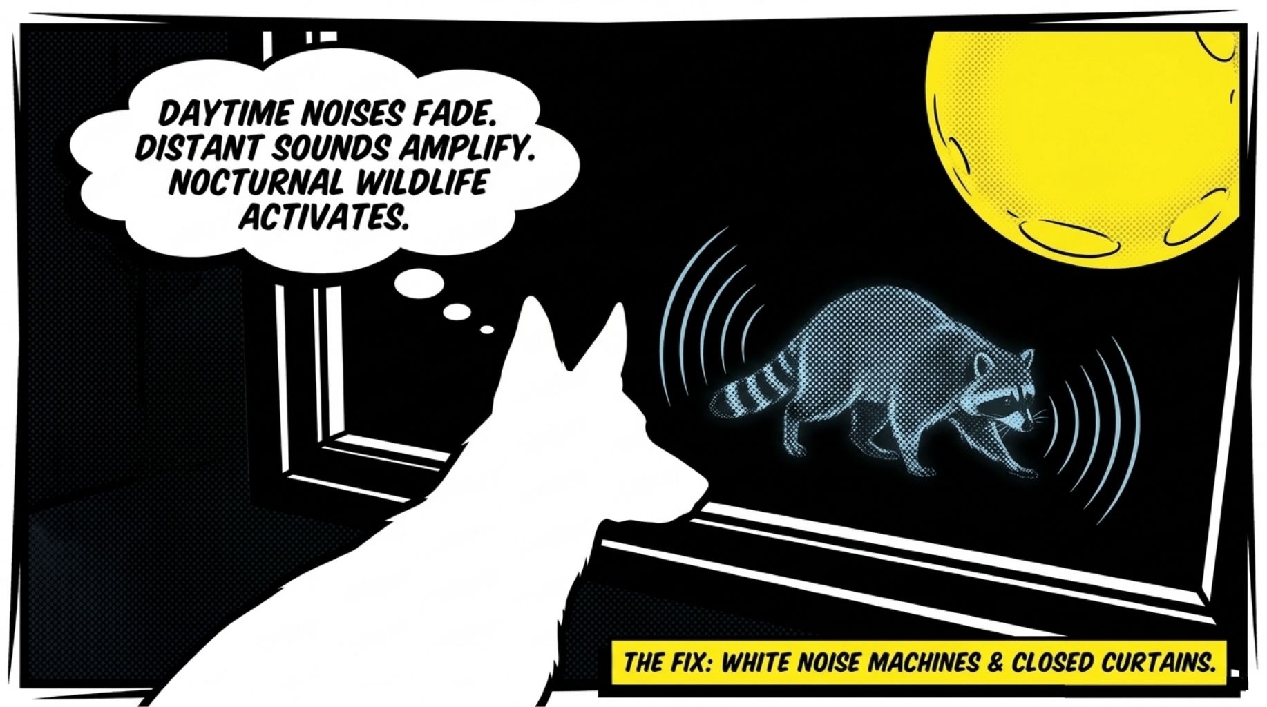 dogs do bark more at nothing during the night