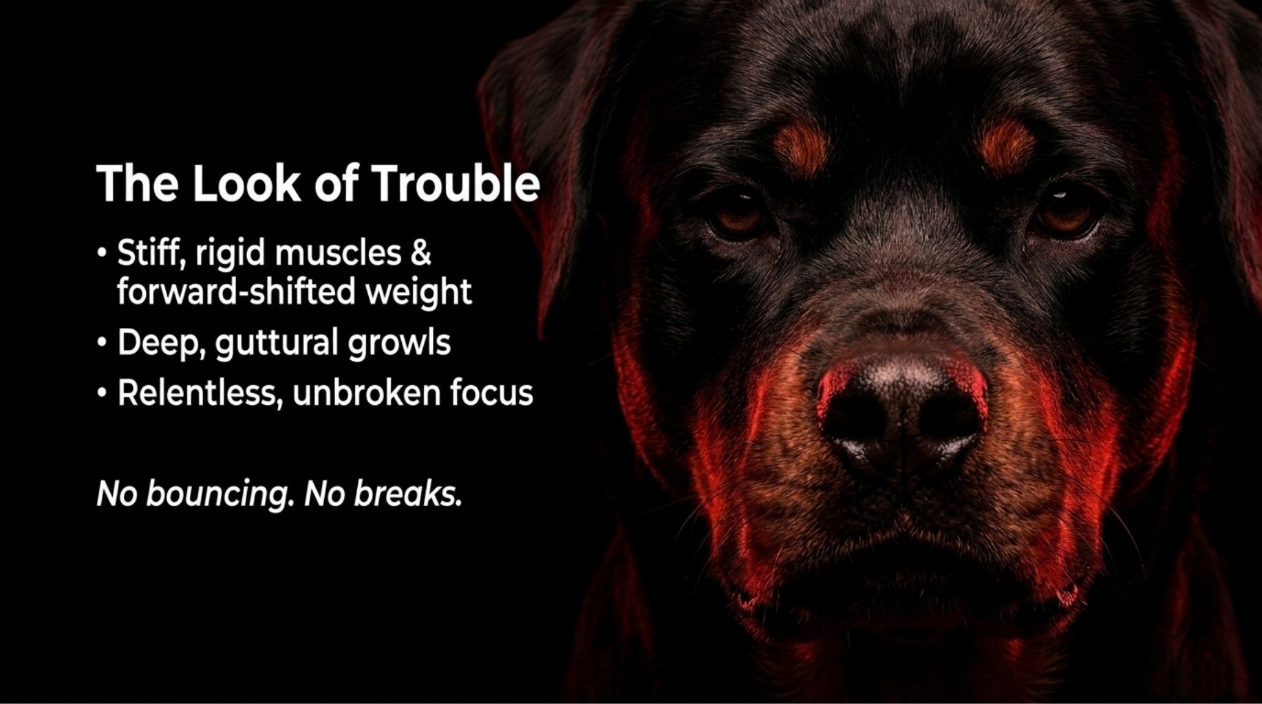 The dog look of trouble