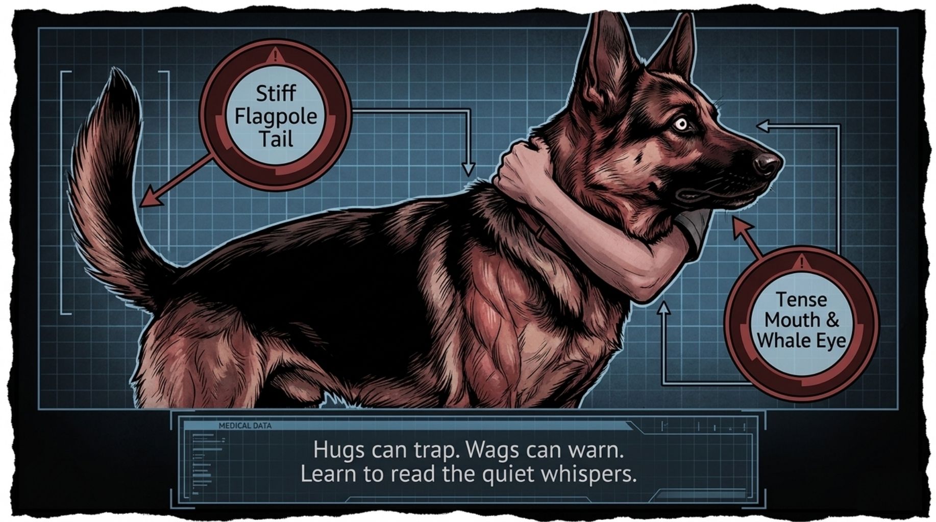 hugs and tail dog behavior myths