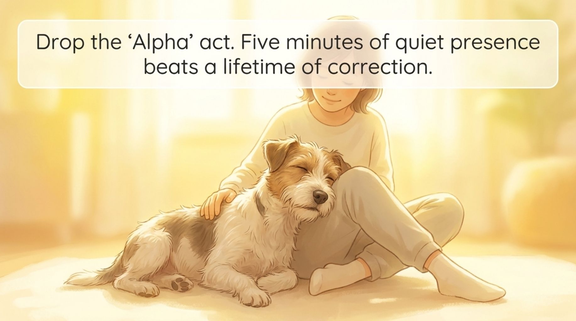drop the Alpha act to your dog