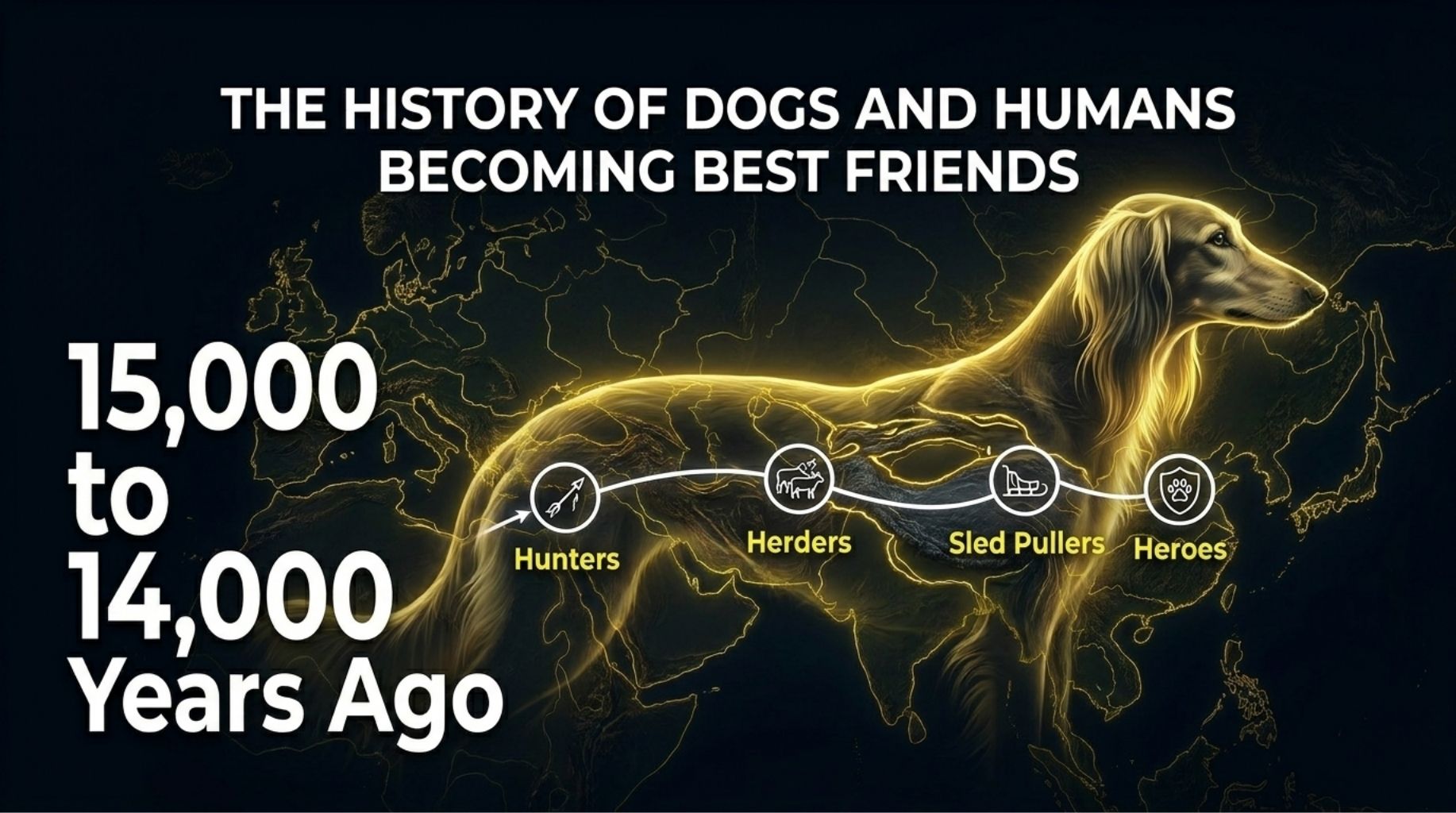 THE HISTORY OF DOGS AND HUMANS BECOMING BEST FRIENDS