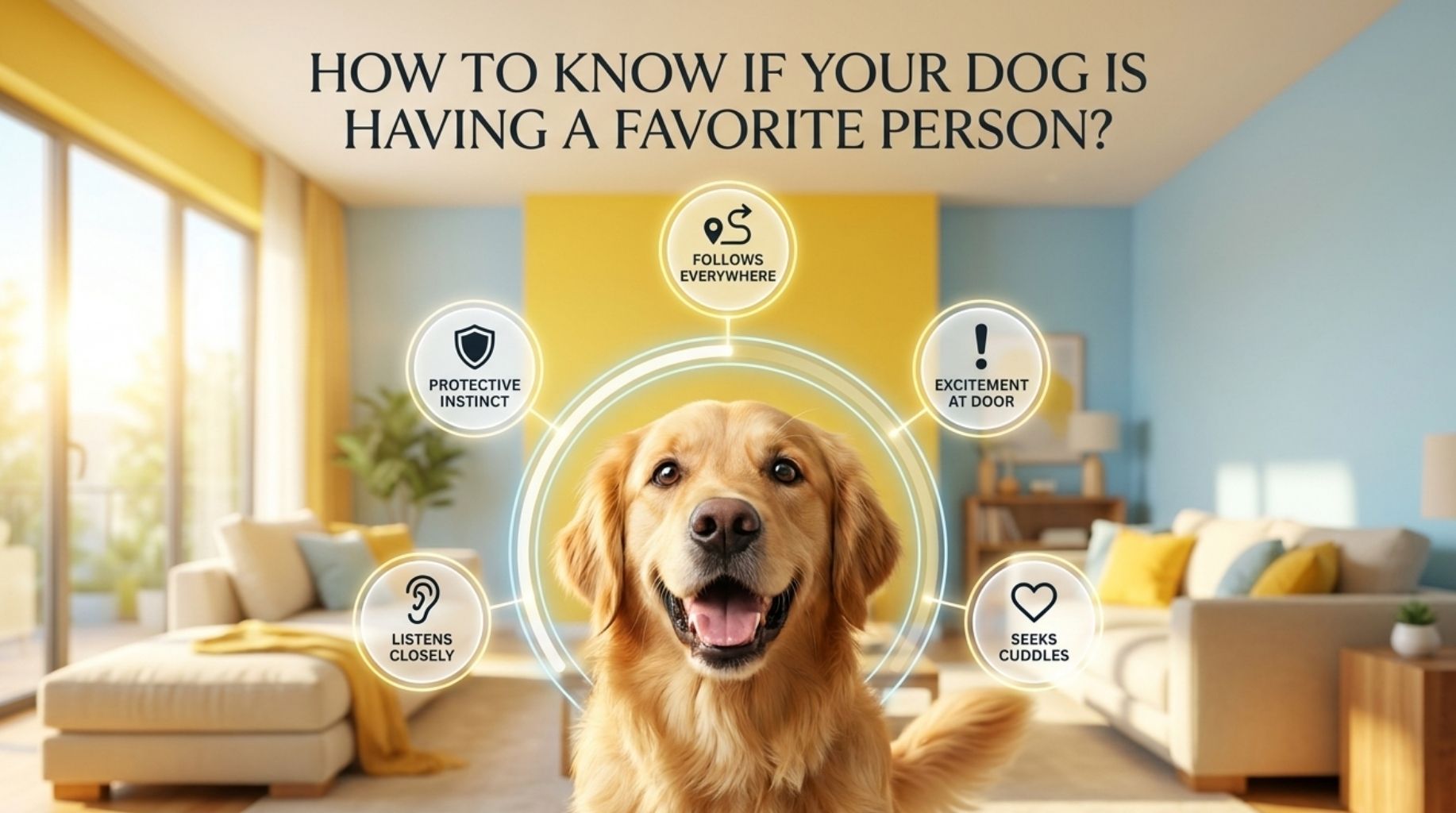 HOW TO KNOW IF YOUR DOG IS HAVING A FAVORITE PERSON