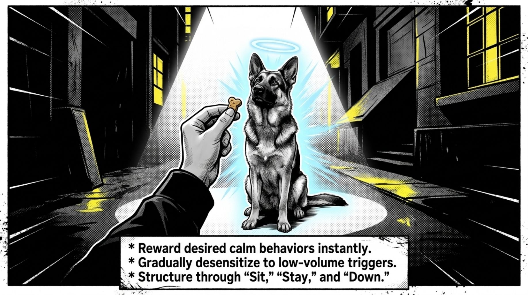 always reward the good behavior in your dogs