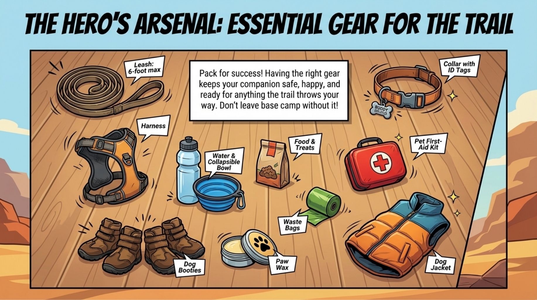 essential gear for hiking with your dog
