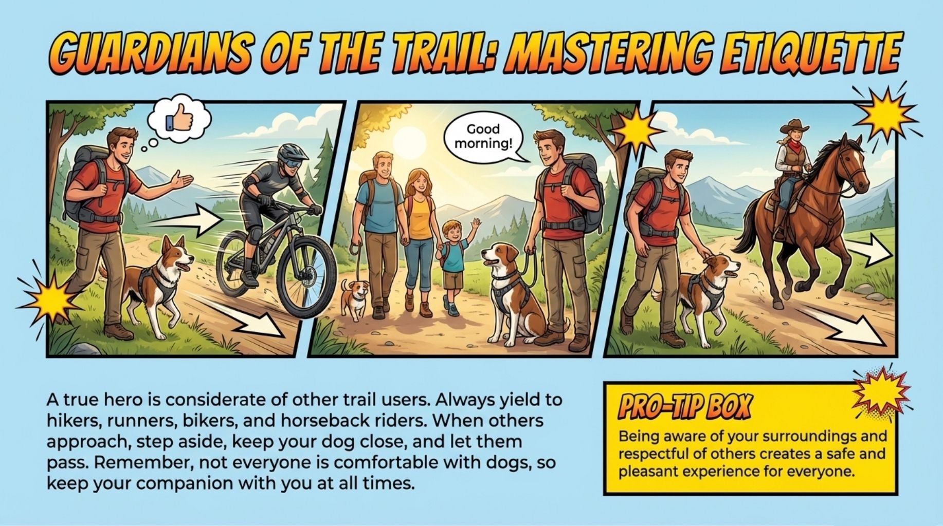 master the hiking etiquette