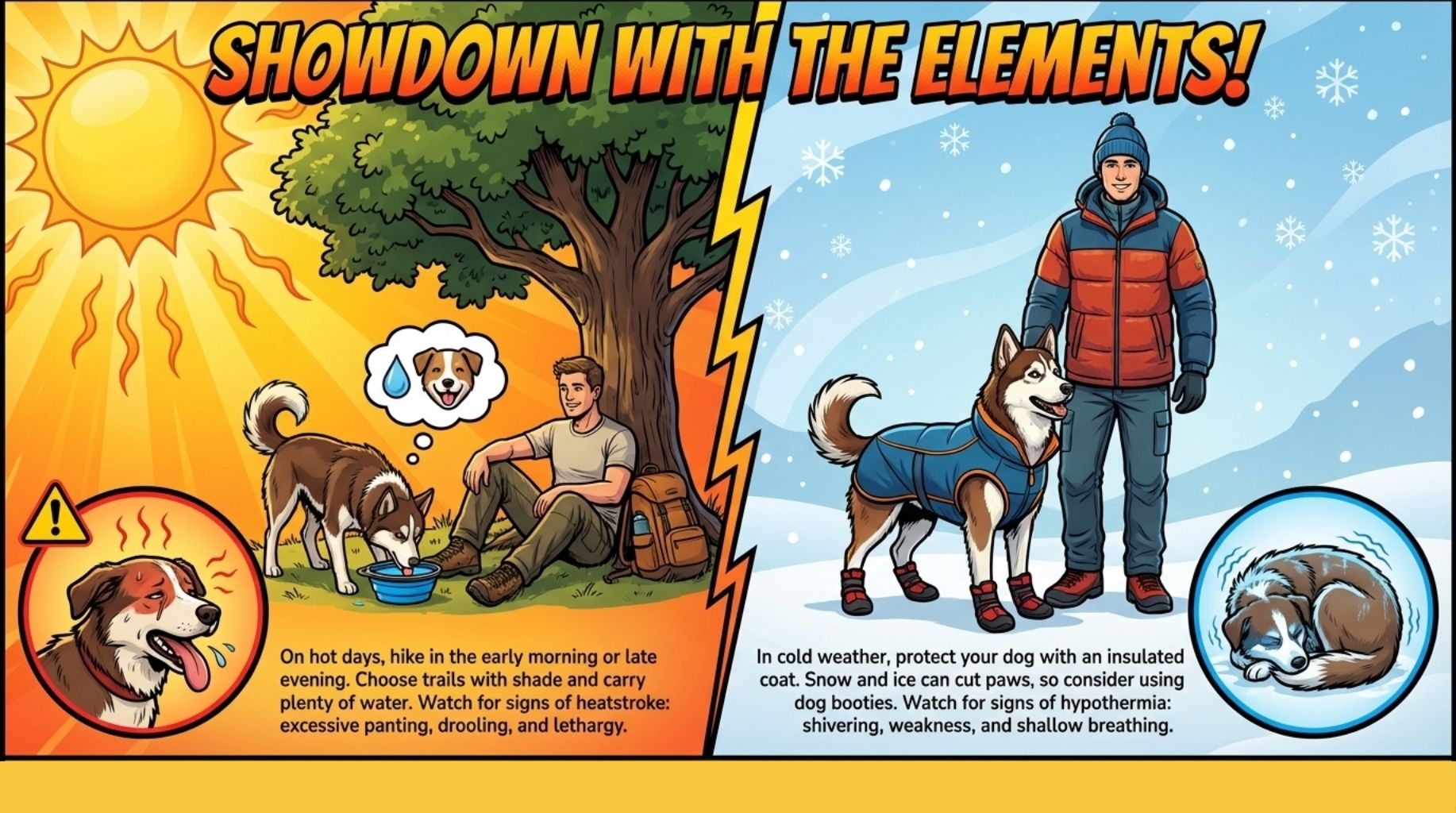 be prepared for the outdoor elements with your dog