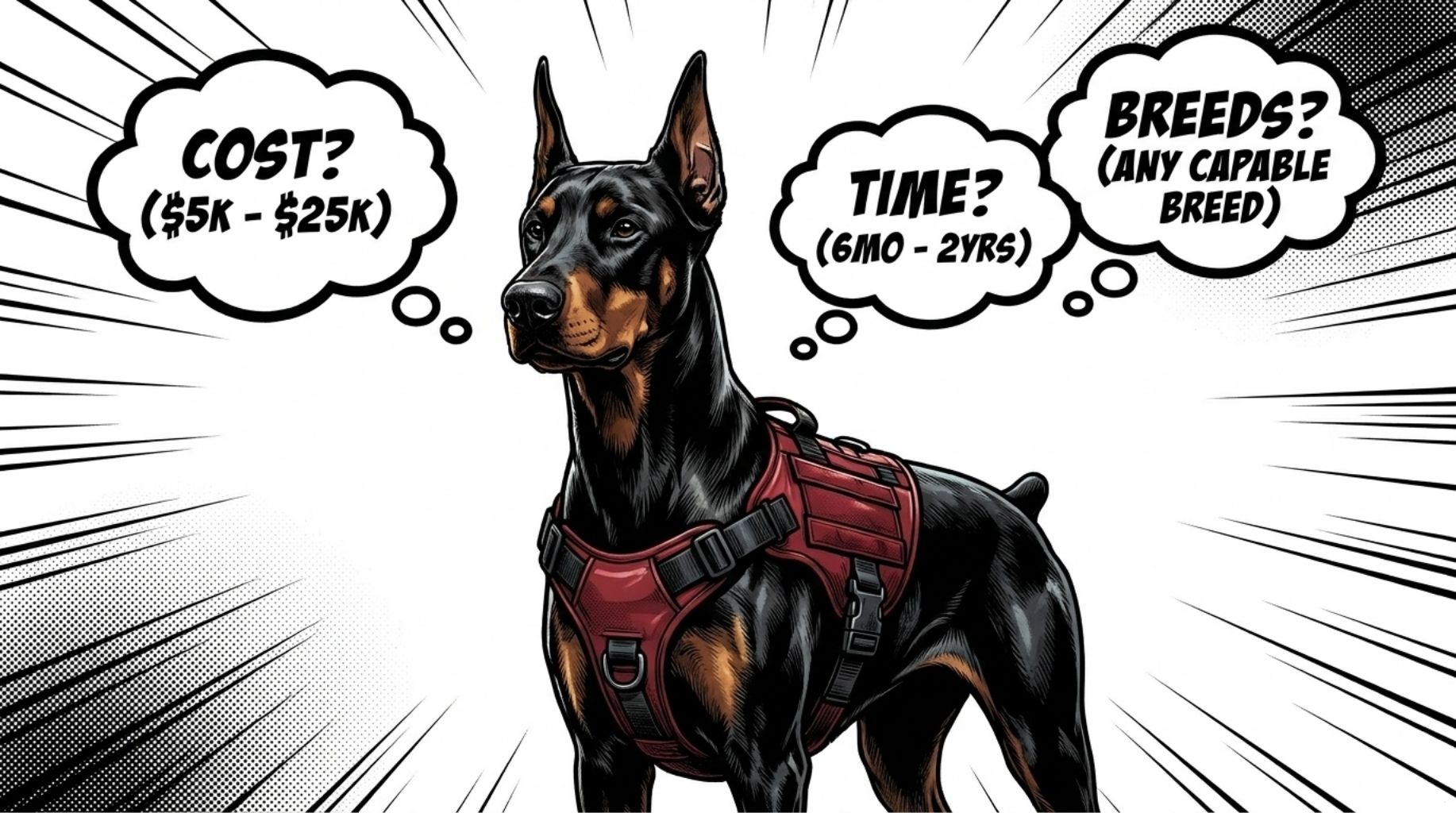 how much it costs to own or train a service dog