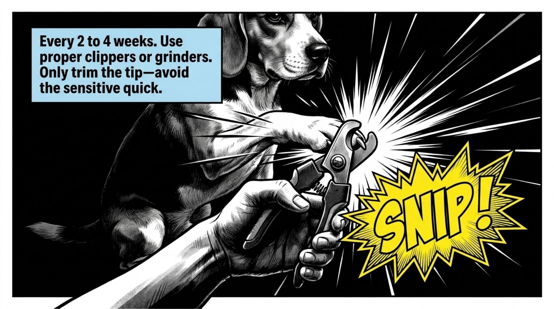 split dog nail care