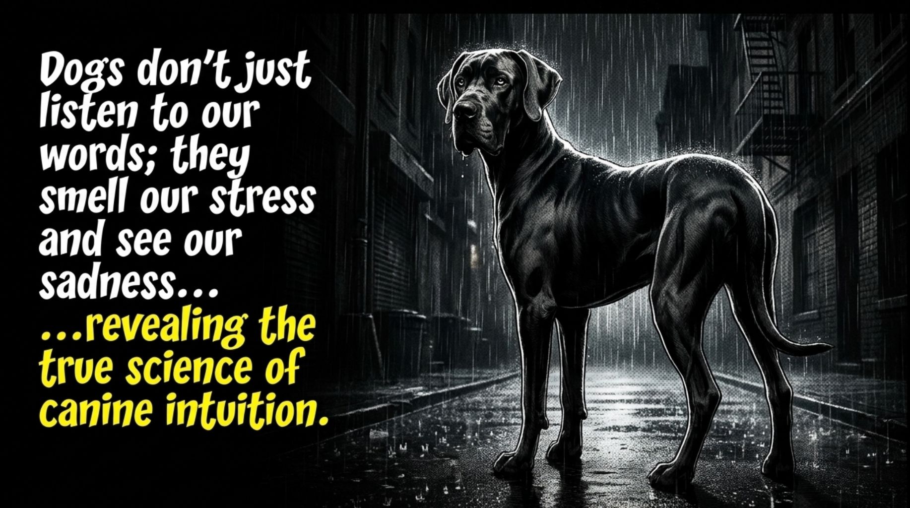 awesome doggozila dog quote about how dogs react to people in distress