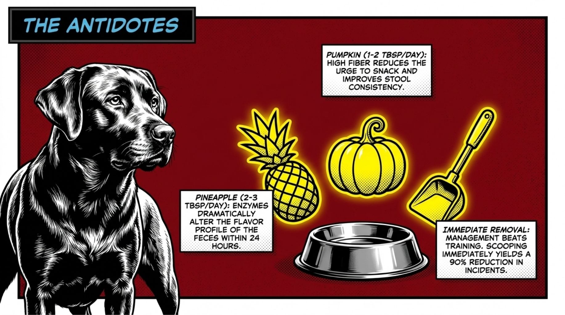 the antidotes for dogs to stop eat poop