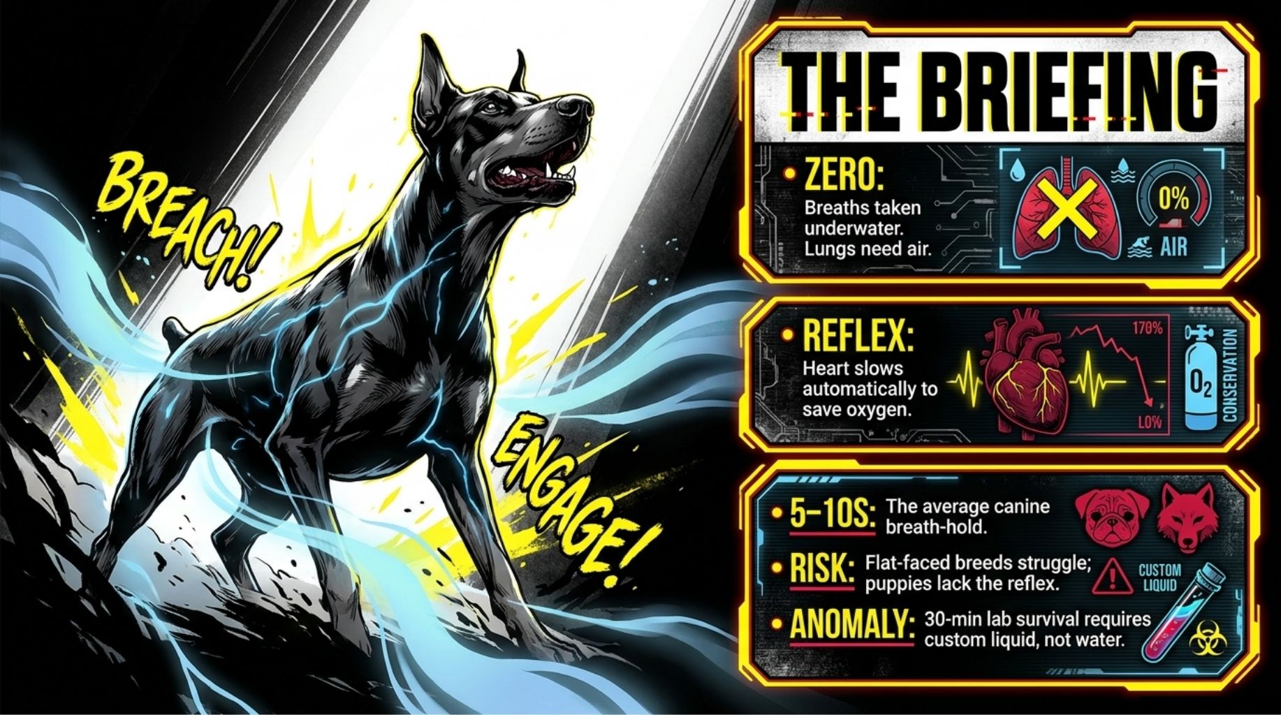 key takeaways about puppies breathing underwater and holding their breath underwater