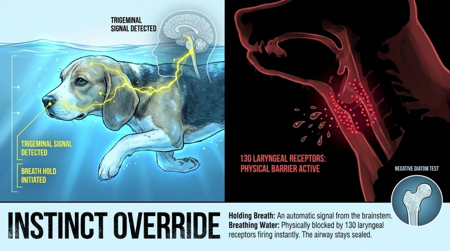 how long can dogs hold their breath underwater