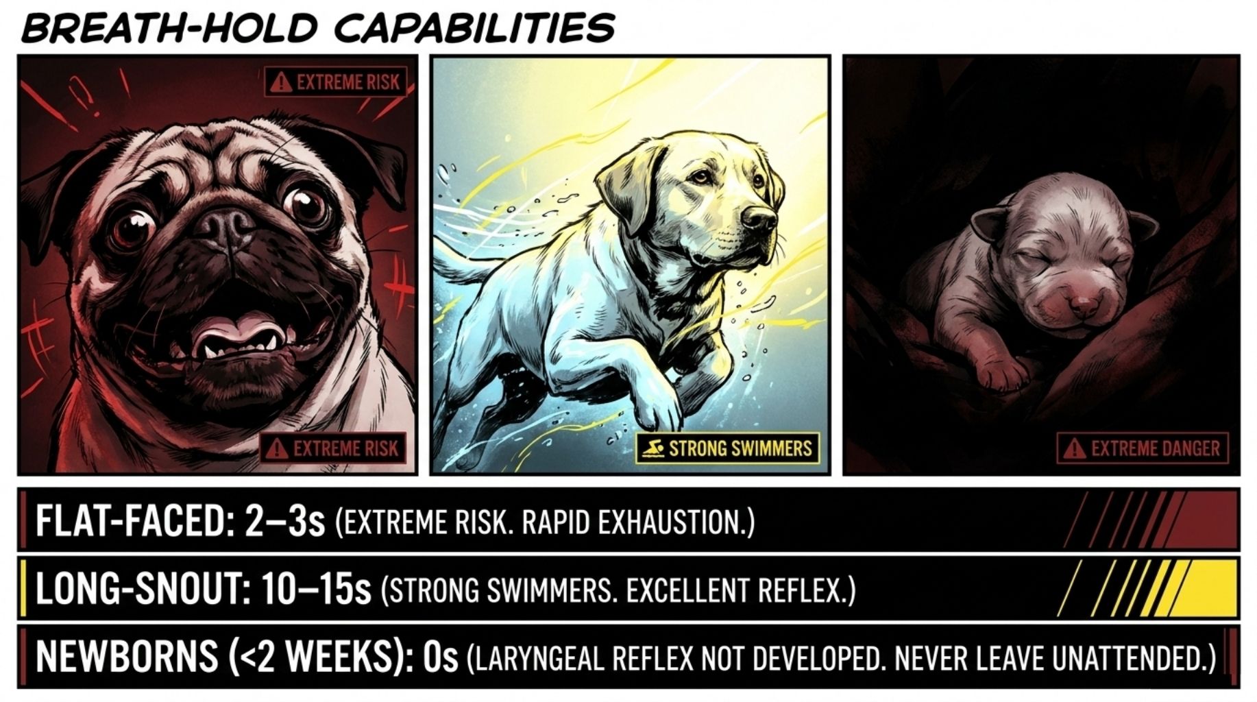 dog breeds and swimming