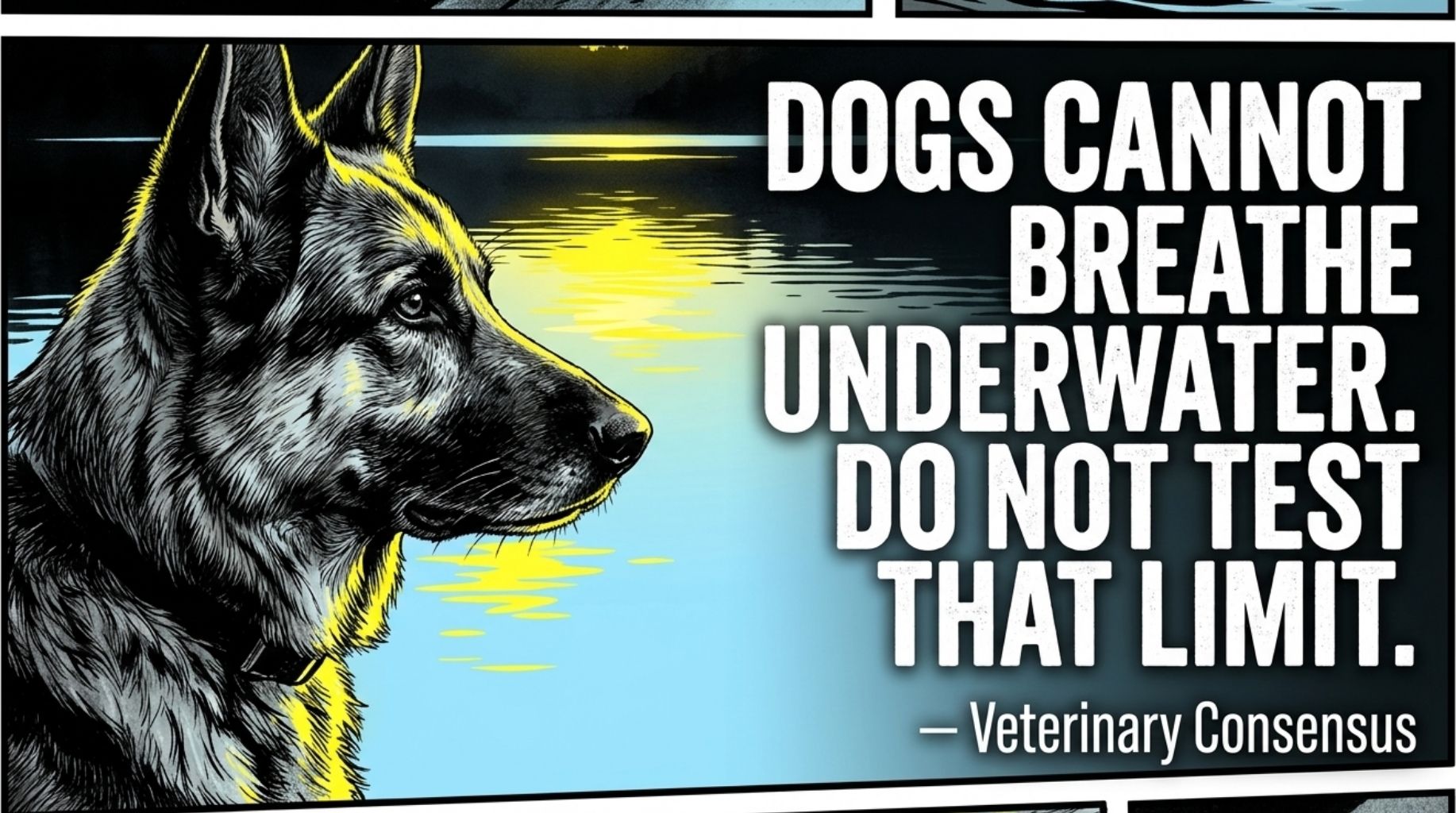 do not test if dogs can Breathe Underwater