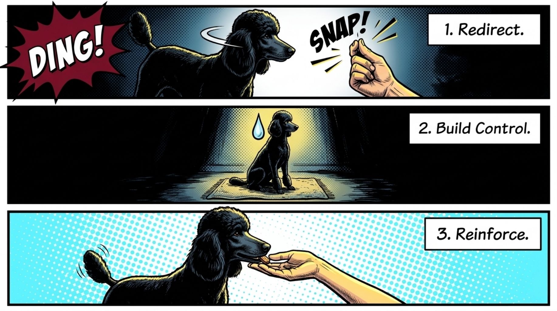 three steps dog training for Doorbell Dog Etiquette