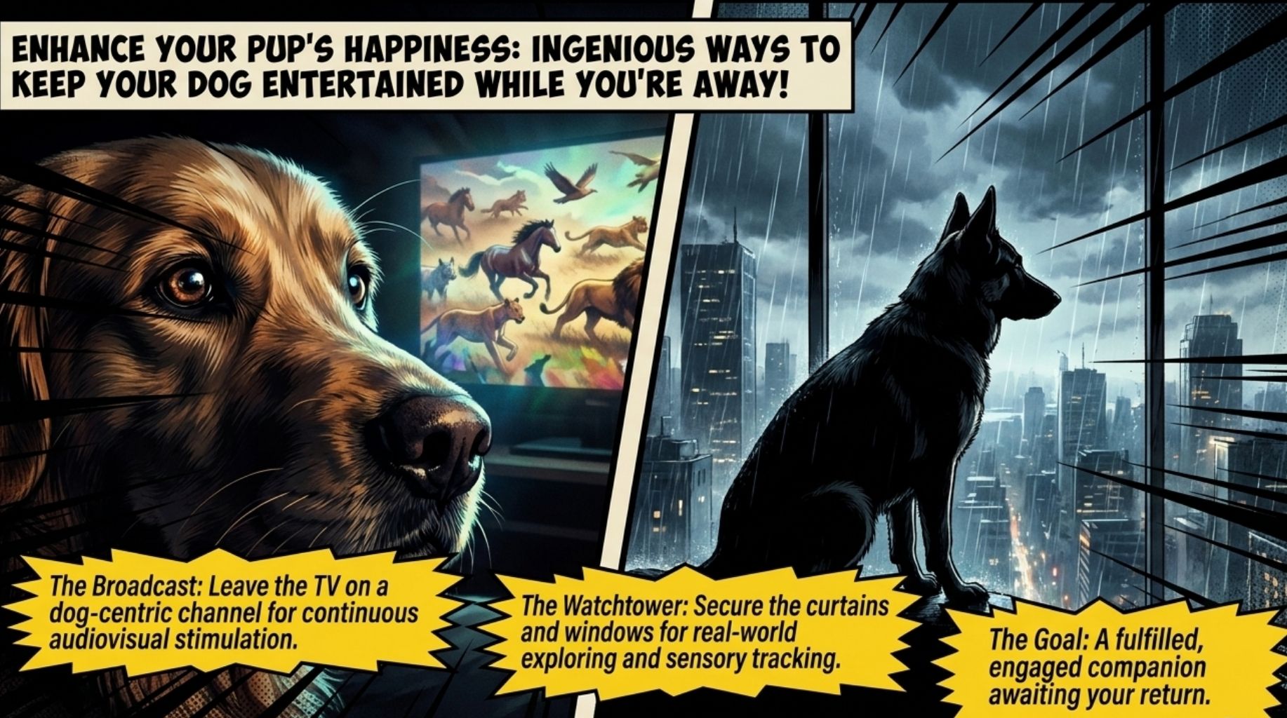 keep your dog busy when you are not at home