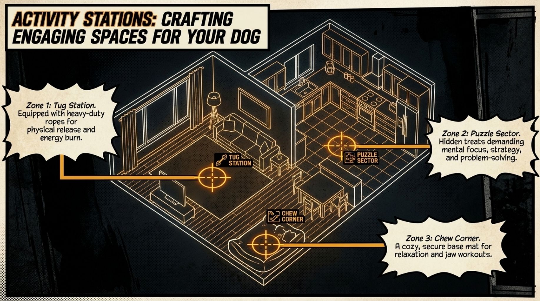 activity stations at your home for your dog