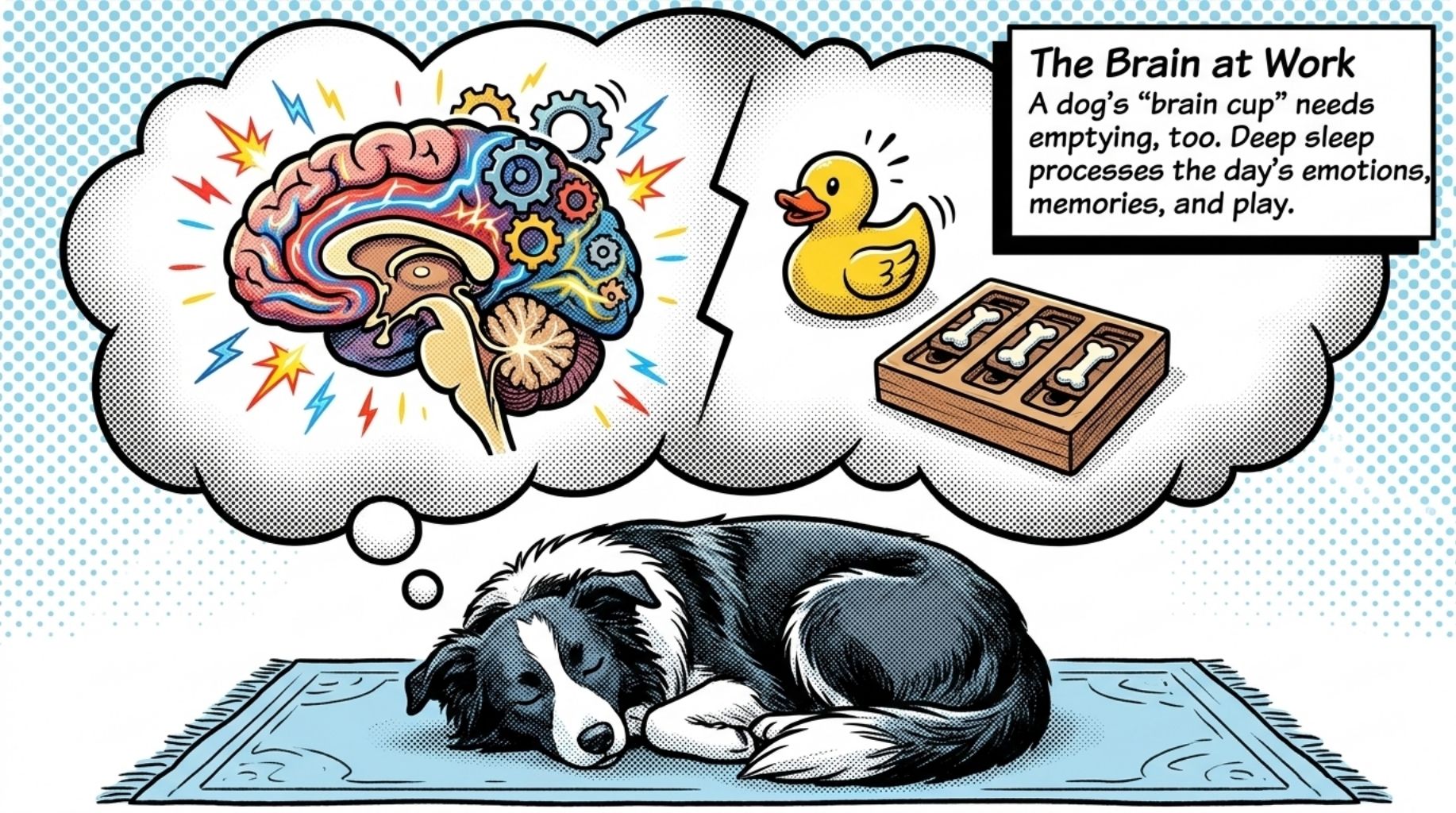 the dog brain at work while he sleeps