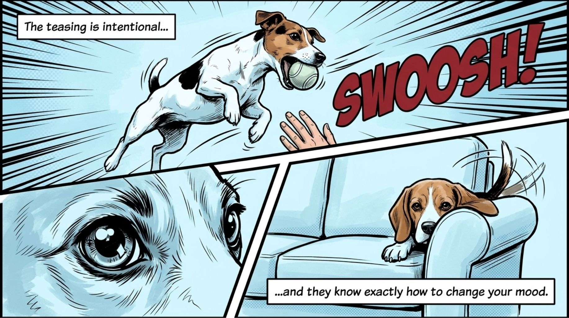 dogs do have a sense of humor and they show it their way