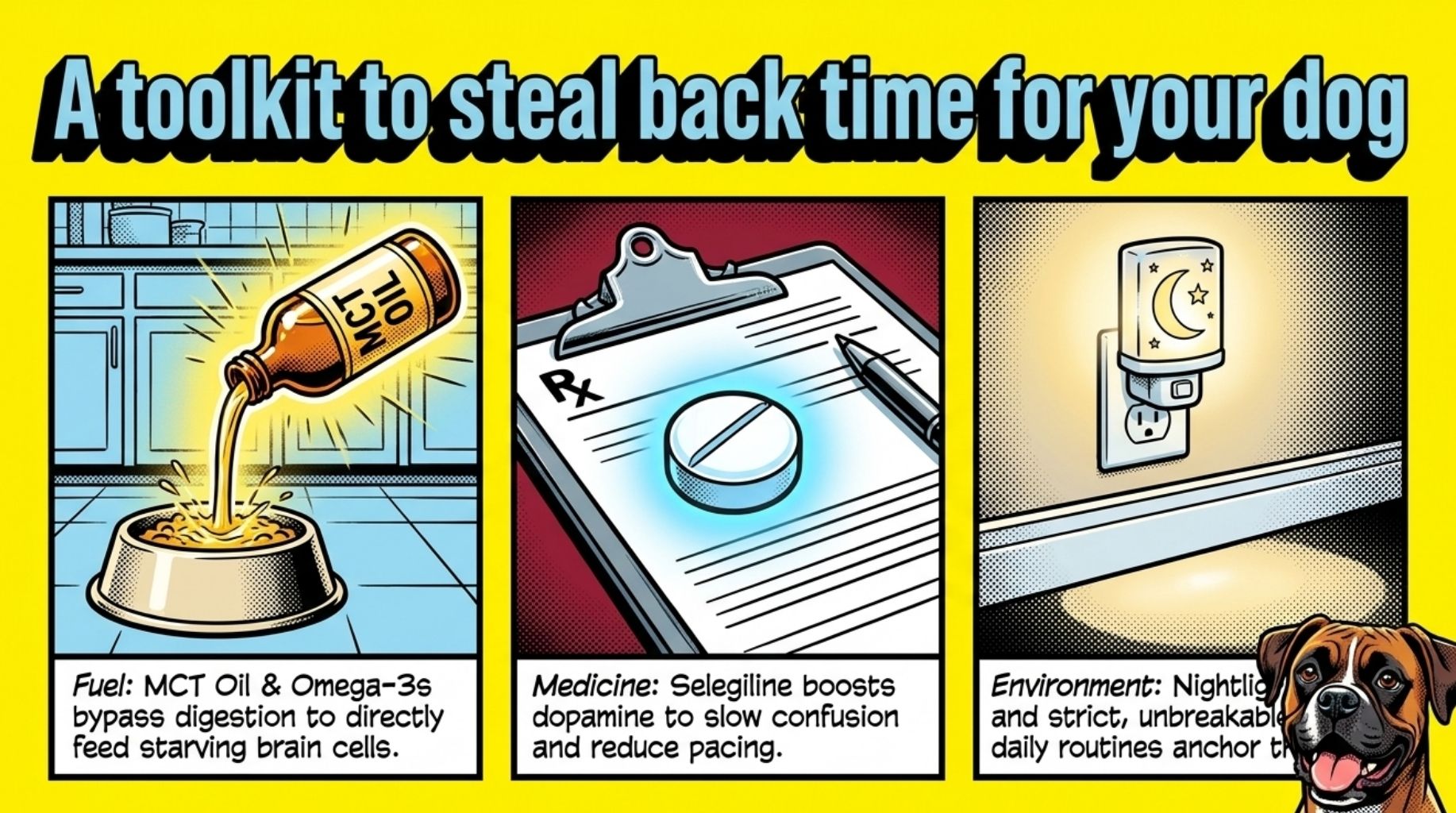 toolkit to steak back time for your dog