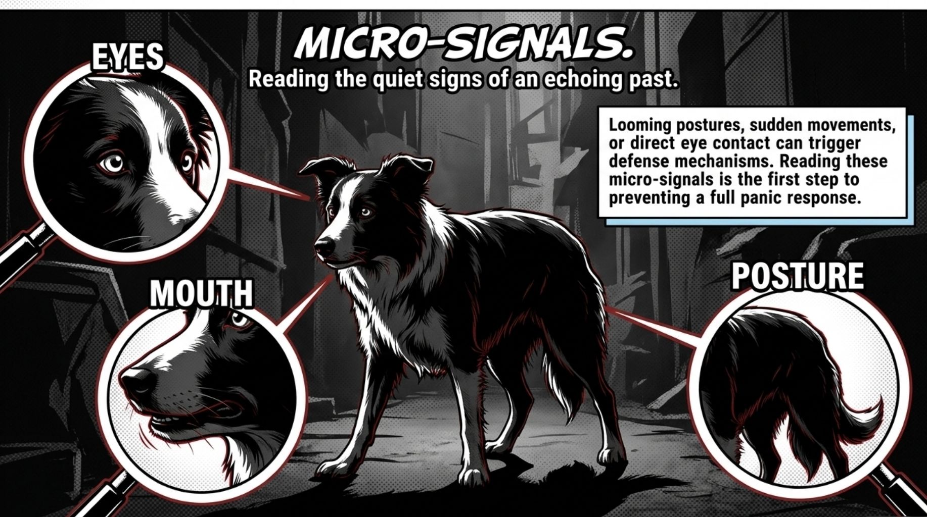read the quiet signs of painful dog past