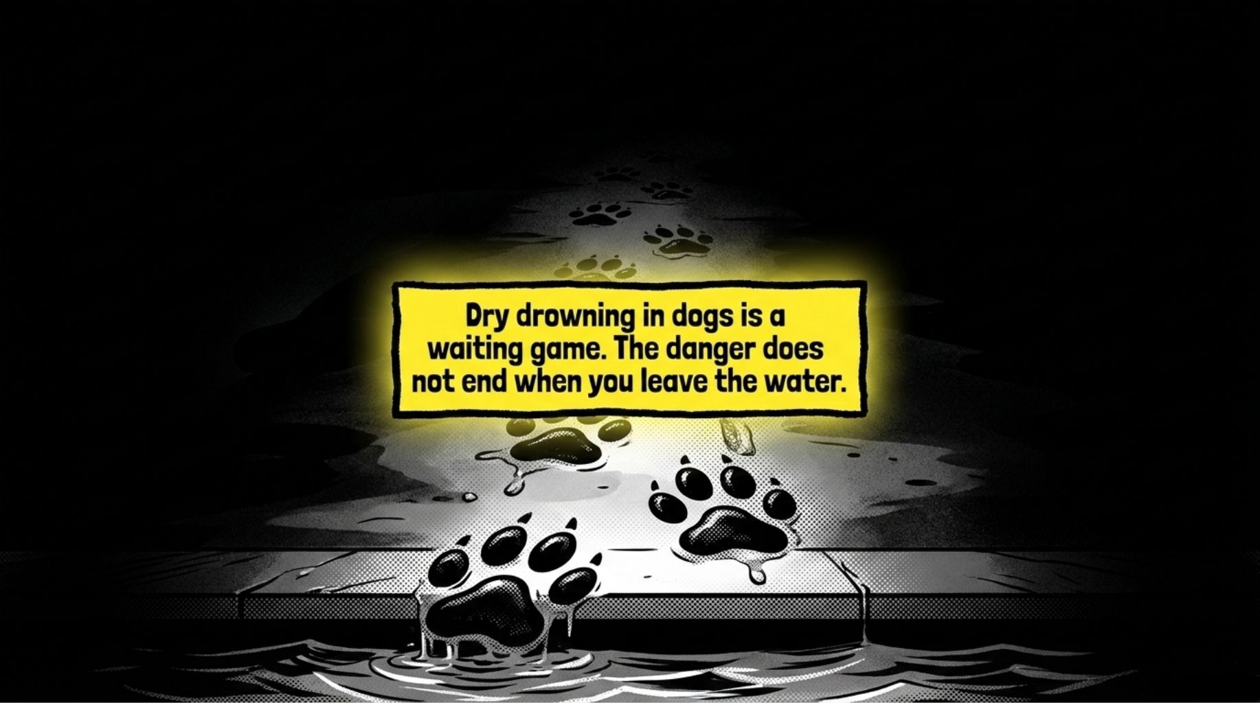 The danger does not end when your dog leave the water, always monitor your dog