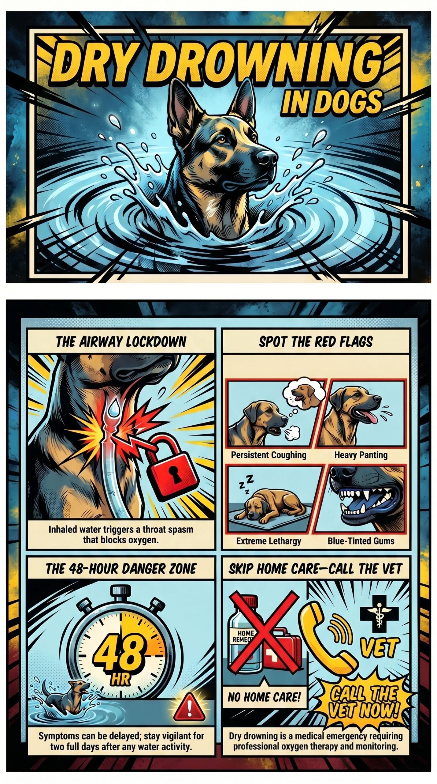 guide to dry drowning in dogs
