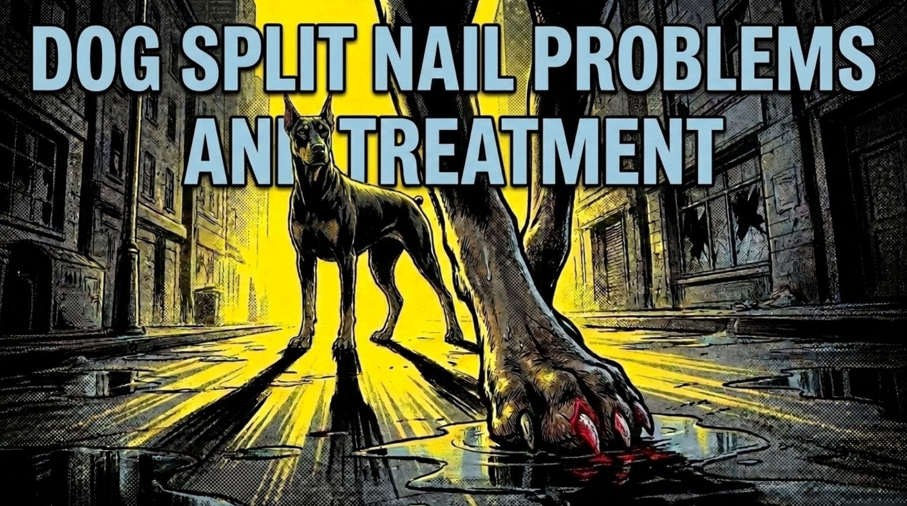 How To Provide First Aid for A Split Nail of The Wounded Dog Paw?