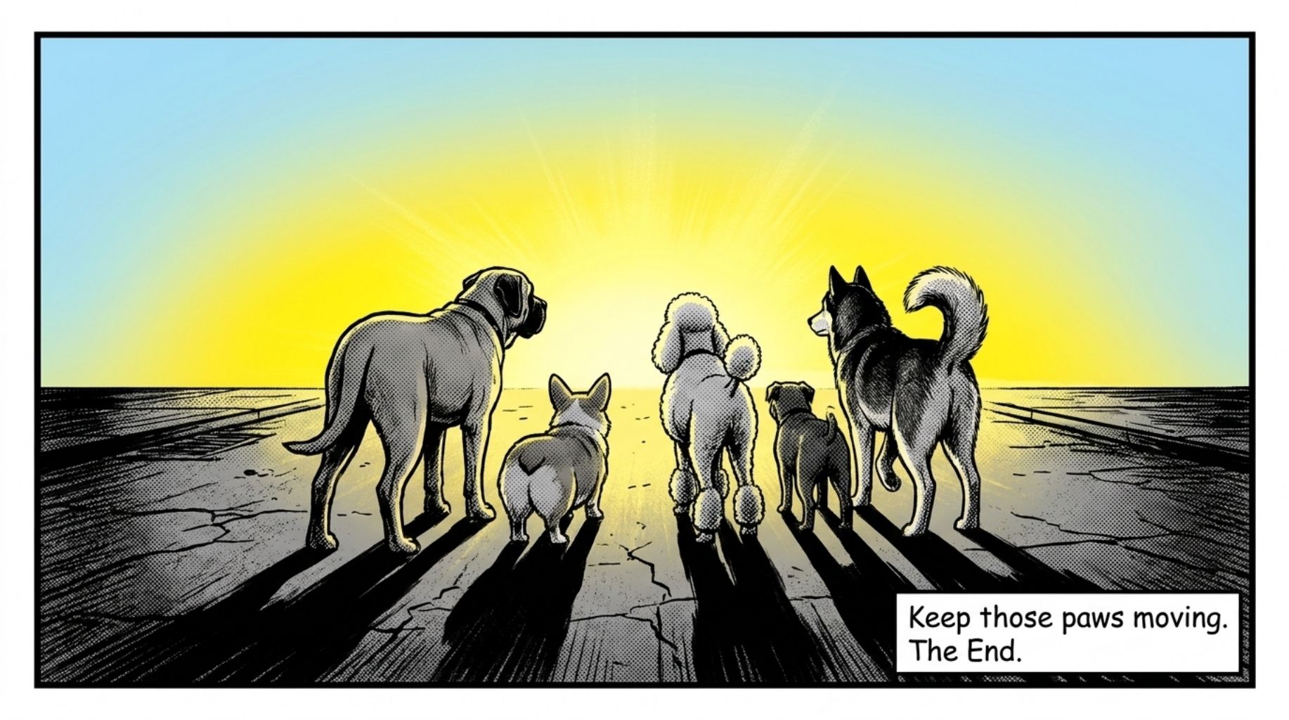 keep the dog paws moving