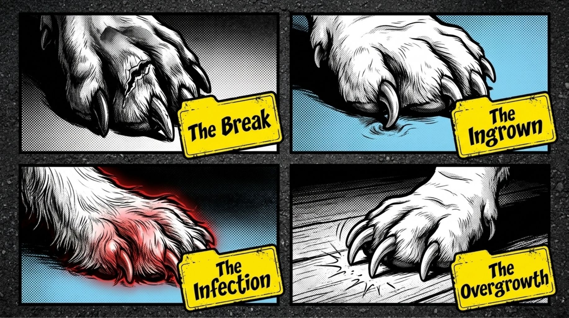 split dog nail