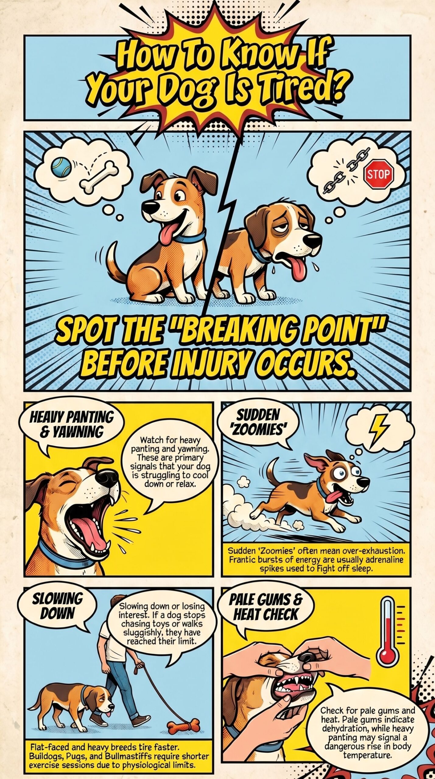 guide to learn if your dog is tired