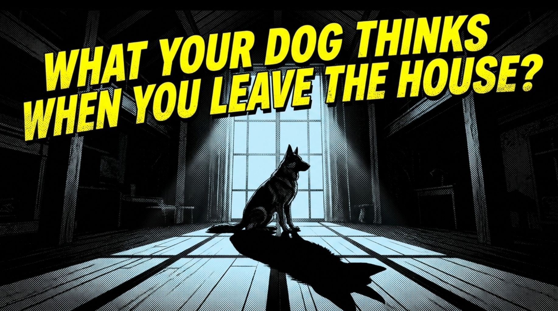 what your dog thinks when you leave the house